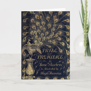 Carte Antique Pride et Préjugés Édition Peacock Couvertu