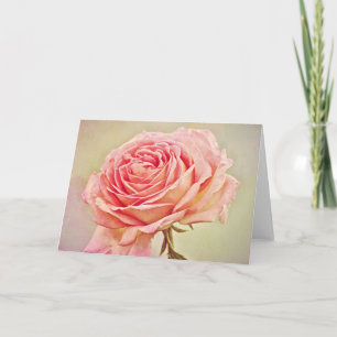 Carte Antique Rose Art Art