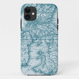 Carte antique turquoise Vieux Monde Iphone 5 Coque