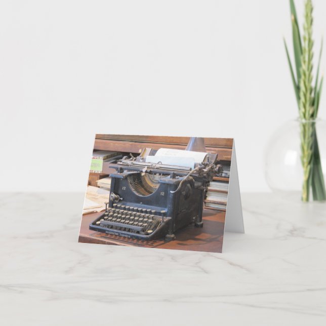 Carte Antique Typewriter Notecard (Devant)