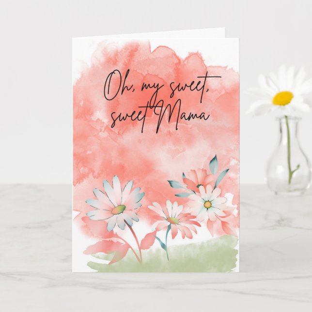 Carte any occasion card for Mom, Mama, Mother (Petite plante)
