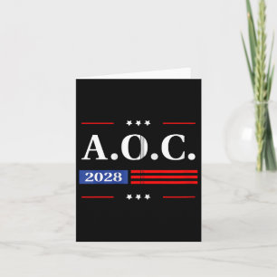 Carte Aoc 2028 A.o.c. 2028 Pour Président American Flag