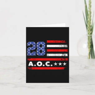 Carte Aoc 2028 A.o.c. 2028 Pour Président American Flag