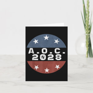 Carte Aoc 2028 Pour Le Président Alexandria Ocascio-cort