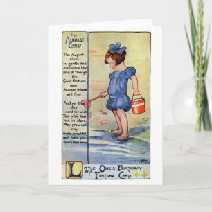 Carte Août Anniversaire à la plage