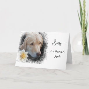 Carte *~* AP61 Message Fleur Retriever Triste