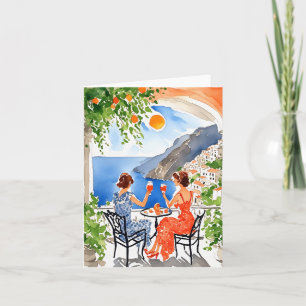 Carte Aperitivo en Aquarelle Amalfi