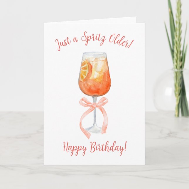 Carte Aperol Spritz Anniversaire (Devant)