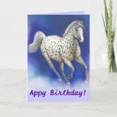 Carte De Vœux, Carte Anniversaire, Cartes Cheval, Anniversaire Fille