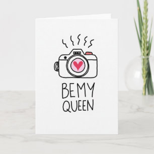 Carte Appareil Photo Romantique Reine