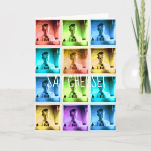 Carte APPareil photo VINTAGE COLORé TYPE DIS CHEESE VINT