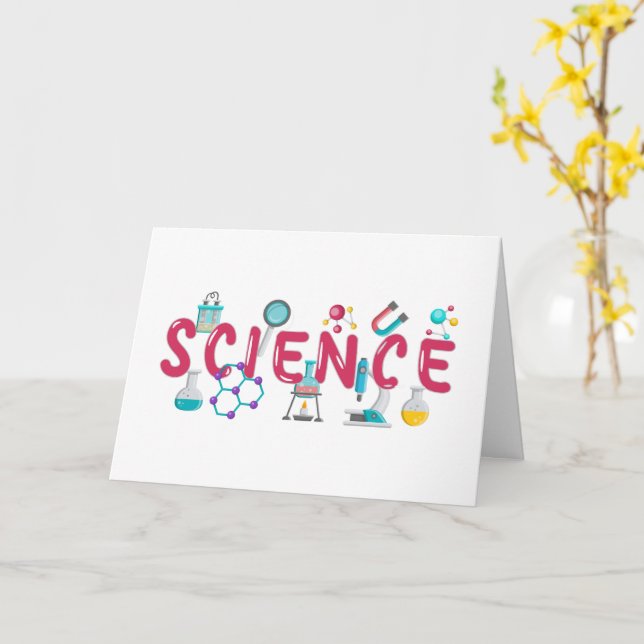 Carte Appareils de laboratoire scientifique (Fleur jaune)