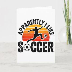 Carte Apparemment j'aime la saison de football drôle de
