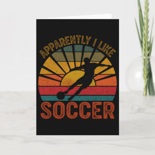 Carte Apparemment j'aime la saison de football drôle de