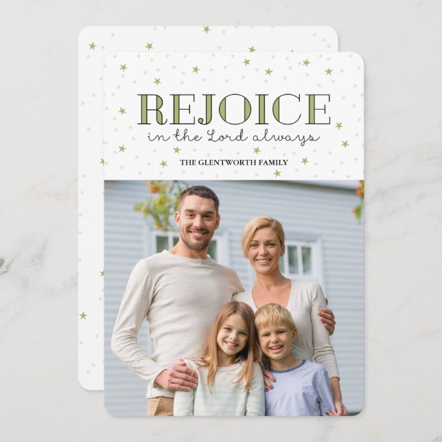 Carte Appartement de Noël Rejoignez (Devant / Derrière)