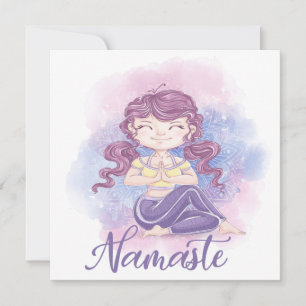 Carte Appartement Namaste Yoga Girl