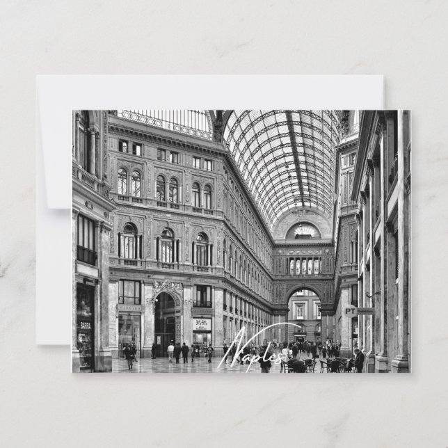Carte Appartement Naples Noir et Blanc (Naples) (Devant)