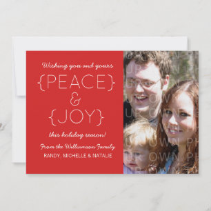 Carte Appartement Peace and Joy, Rouge