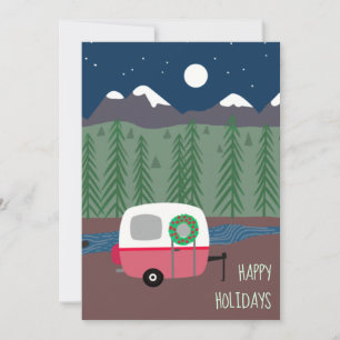 Carte Appartement Petit Camping RV Christmas