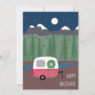 Carte Appartement Petit Camping RV Christmas
