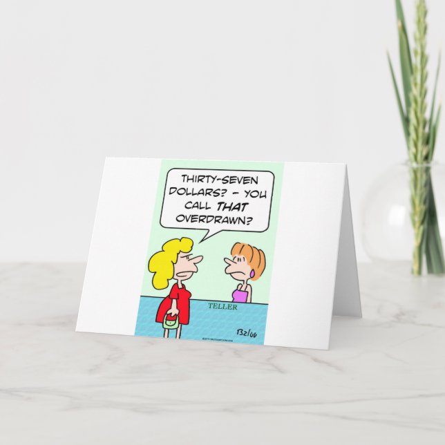 Carte appel surdimensionné du vendeur bancaire (Devant)