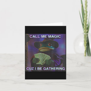 Carte Appelle-moi Magic parce que je rassemble, Grenouil