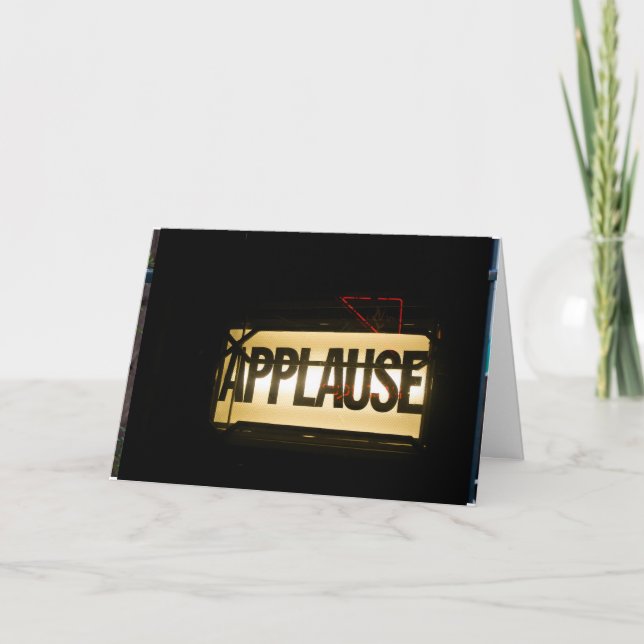 Carte Applaudissements (Devant)