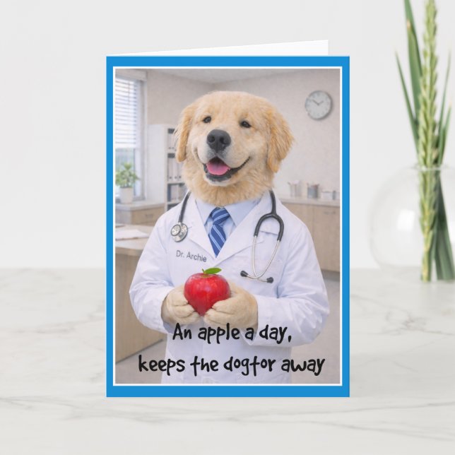 Carte Apple + Cute Get Well Card  AB-2 (Devant)