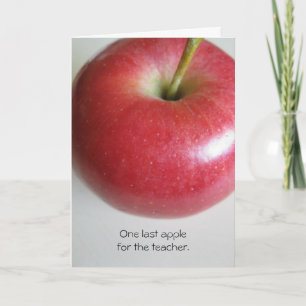 Carte Apple de retraite pour enseignant