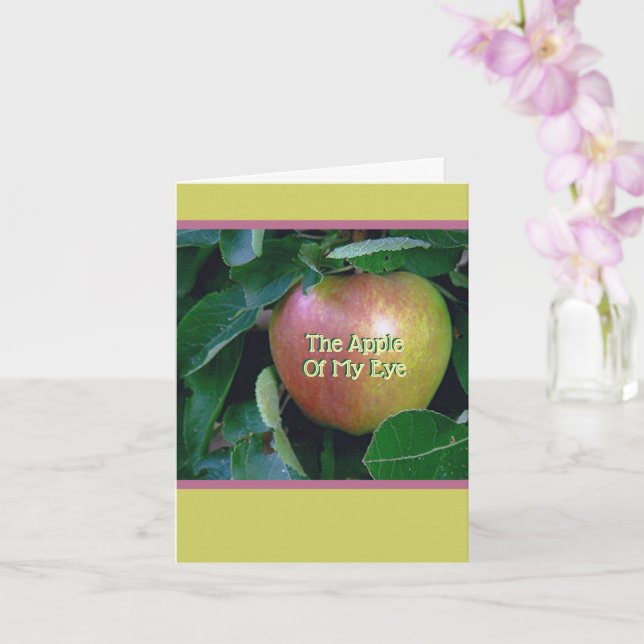 Carte "Apple Of My Eye"/ "C'EST TOI !" (Orchidée)