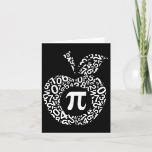 Carte Apple Pi Algebra Sign Math Funny Pi Day Cadeau