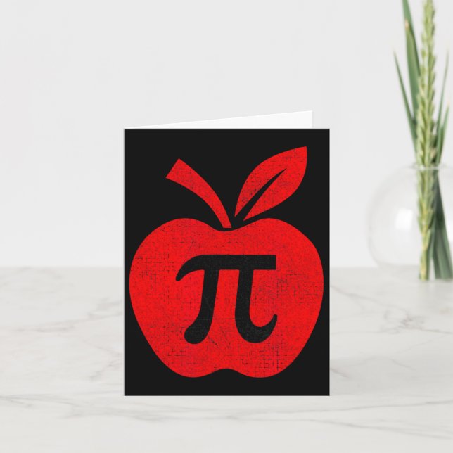 Carte Apple Pi Day Teacher Math Teacher Pi Math Kids (Devant)