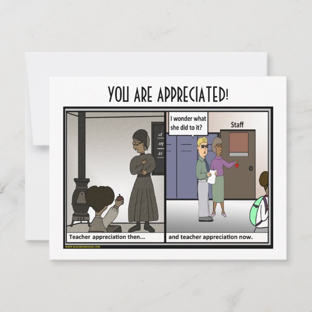 Carte Appréciation de l'enseignant (Devant)