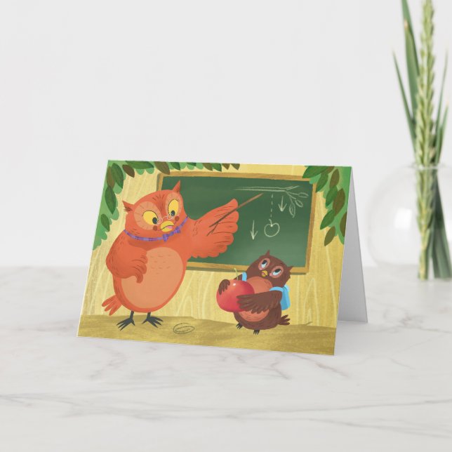 Carte Appréciation de l'enseignant de Owl (Devant)