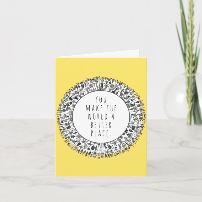 Carte Appréciation des bénévoles (Devant)