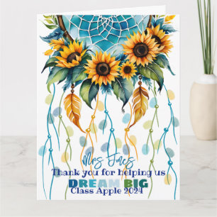 Carte appréciation du professeur empreinte de capture de