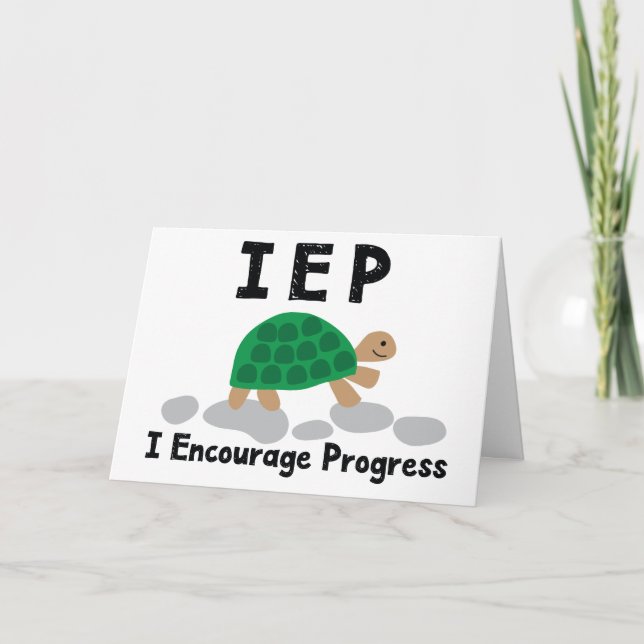 Carte Appréciation spéciale de l'enseignant en autisme E (Devant)