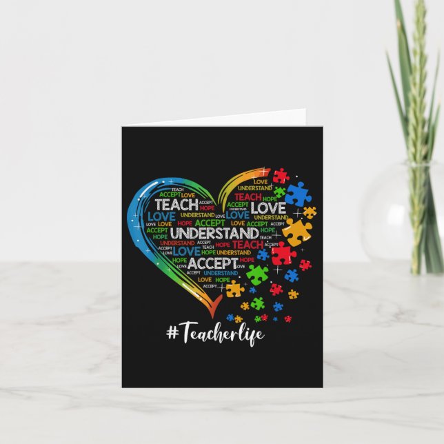 Carte Apprendre Accepter Comprendre Amour Enseignant Coe (Devant)