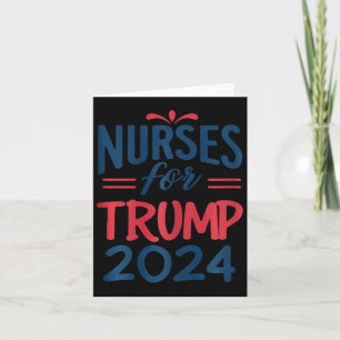 Carte Appuyer Trump 2024 Réélection des infirmières pour