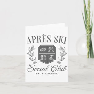 Carte Apres Ski Social Club Ski de descente Ski de ski S
