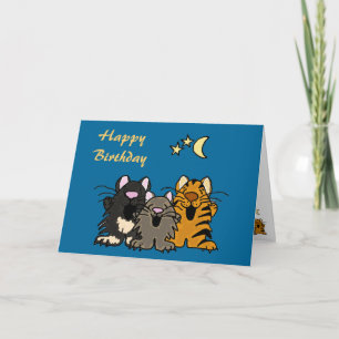 Carte AQ- Cats Singing Birthday Card