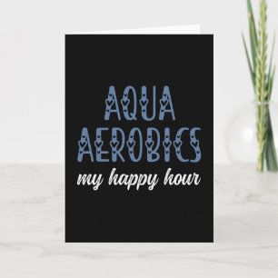 Carte Aqua Aerobics My happy hour Aqua aérobics cadeaux