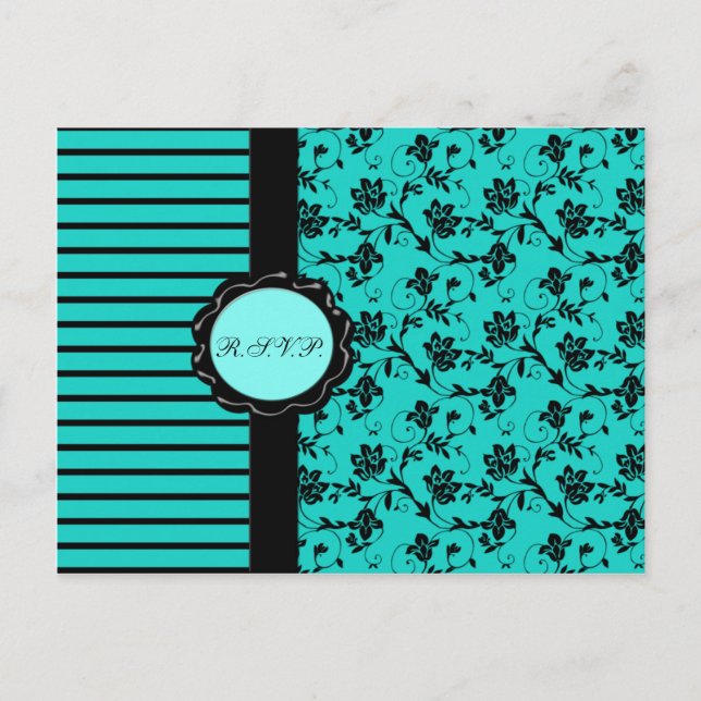 Carte Aqua et Black R.S.V.P. (Devant)