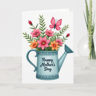 Carte Aqua Flowers Printemps