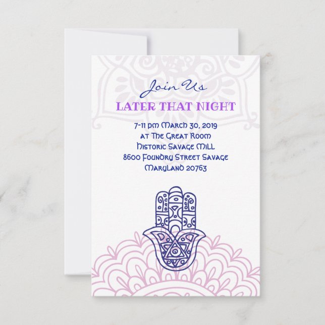 Carte Aqua HEMSA Party pour Beth (Devant)