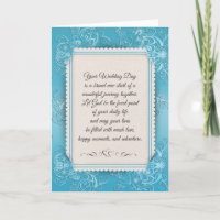 Aqua Mariage damassé