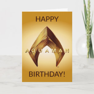 Carte Aquaman   Golden Aquaman Logo