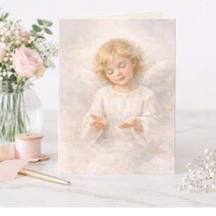 Carte Aquarelle Ange de la reddition vierge