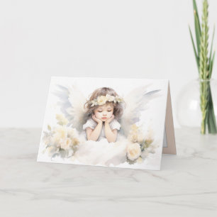 Carte Aquarelle Angel Girl
