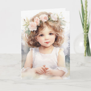 Carte Aquarelle Angel Girl For Girl